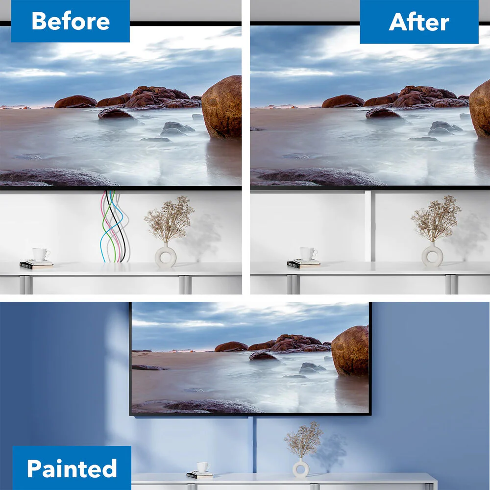Mount-It! MI-7285 On-Wall TV Cable Concealer Kit - Image 3