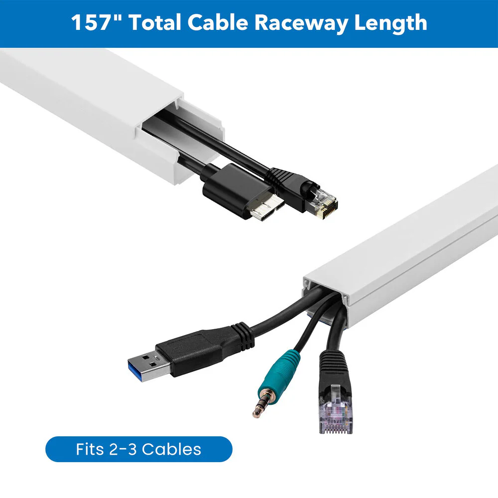 Mount-It! MI-7285 On-Wall TV Cable Concealer Kit - Image 5