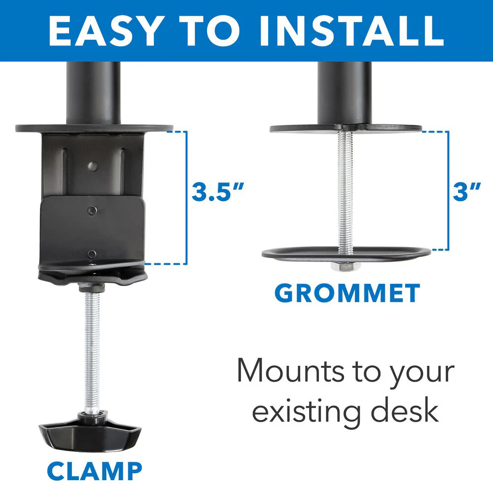 Mount-It! Quad-Monitor Desk Mount for 19 to 32" Displays - Image 5