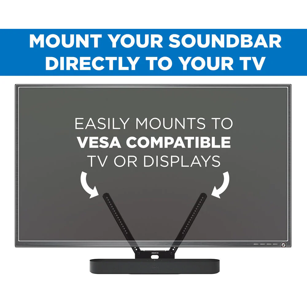 Mount-It! TV Mounting Shelf for the Sonos Beam (Black) - Image 3