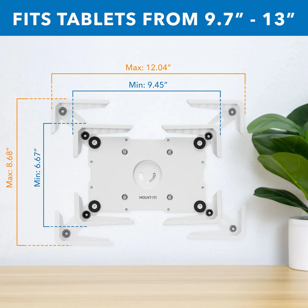 Mount-It! Universal Tablet Wall Mount (White) - Image 4