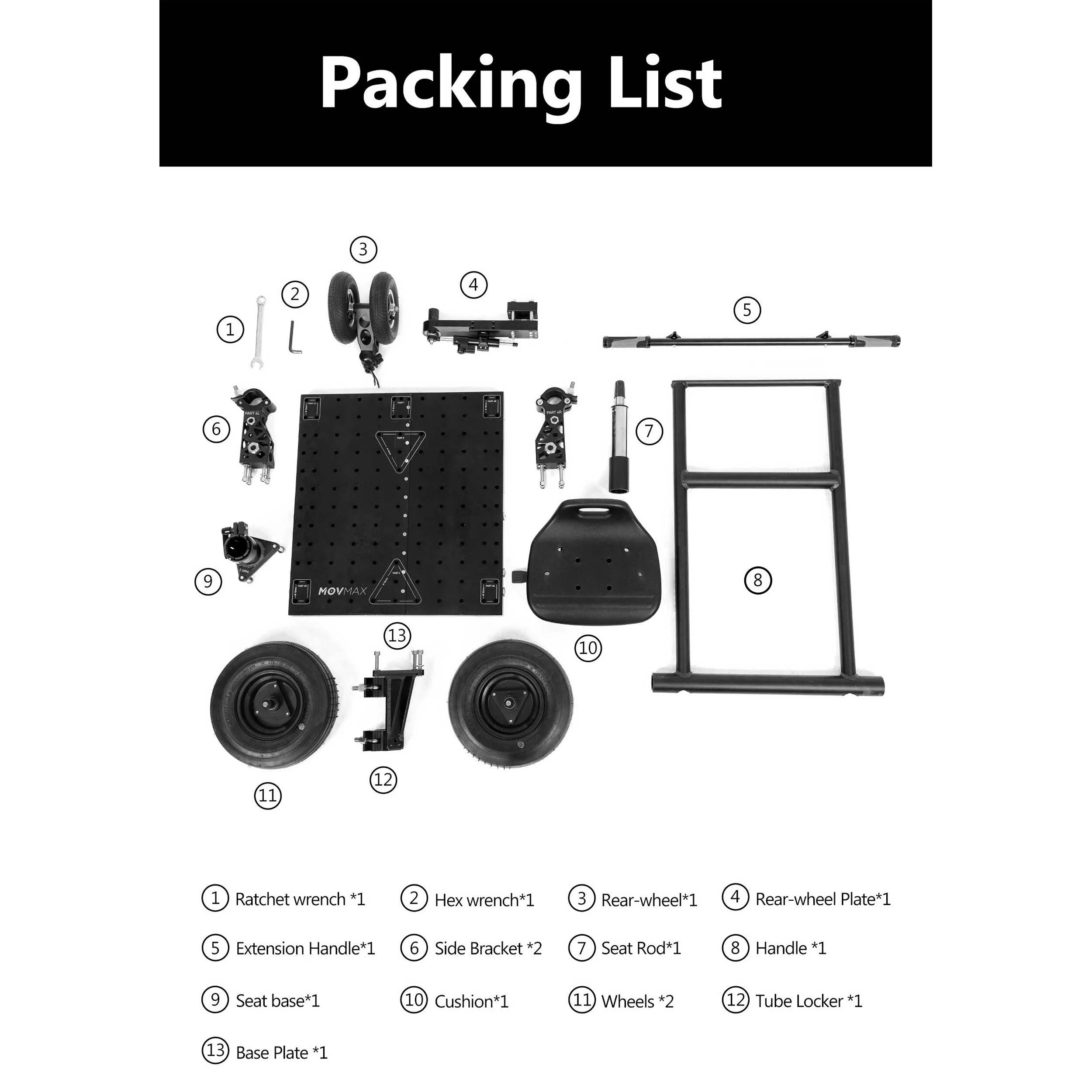 MOVMAX All-Terrain Rickshaw with Flight Case Kit - Image 3