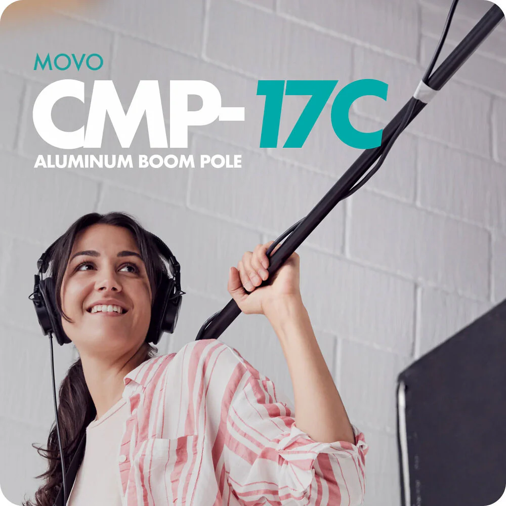 Movo Photo CMP-17C Boompole with Internal XLR Cable - Image 3