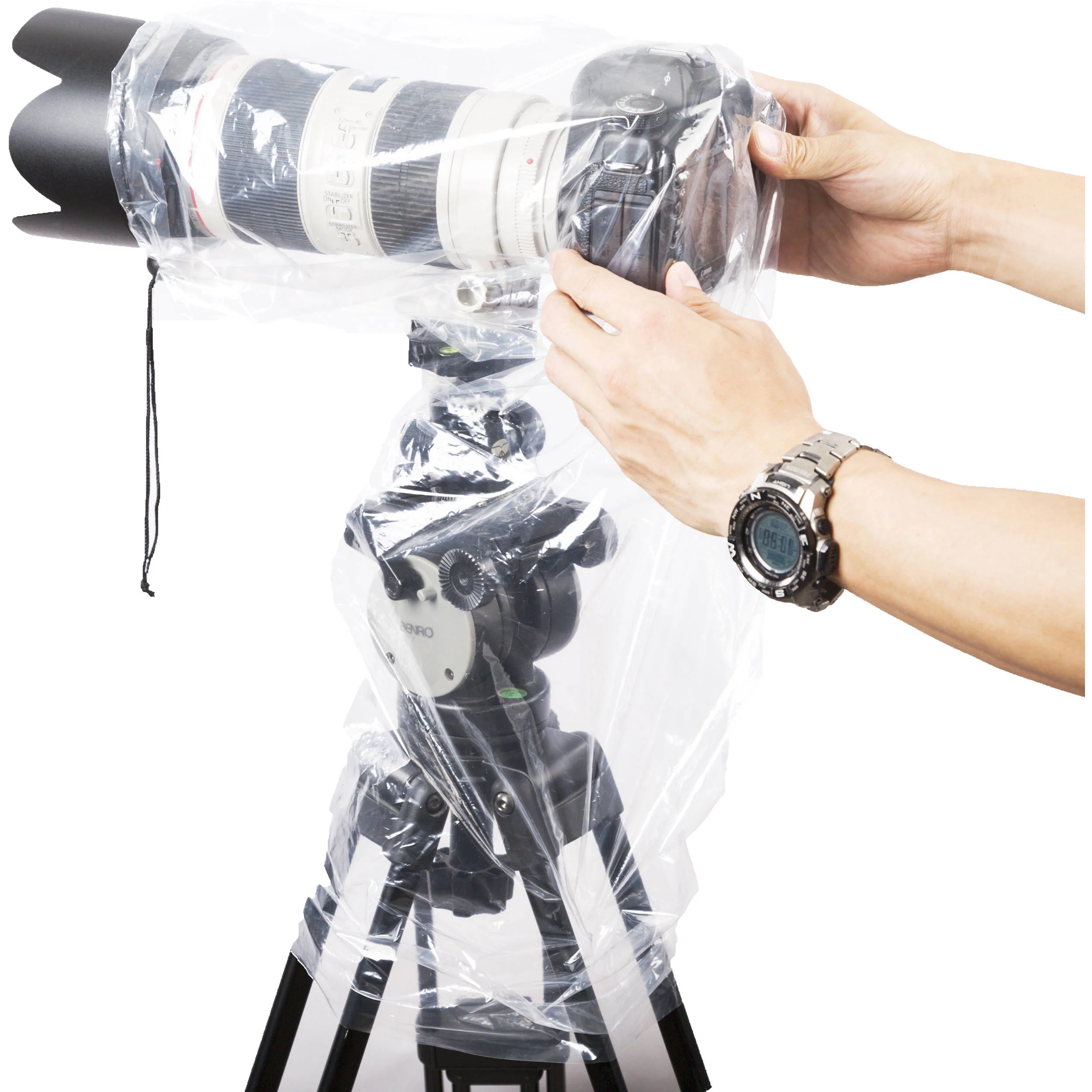 Movo Photo RC1 Clear Rain Cover for DSLR Plus 18" Lens(5-Pack) - Image 4
