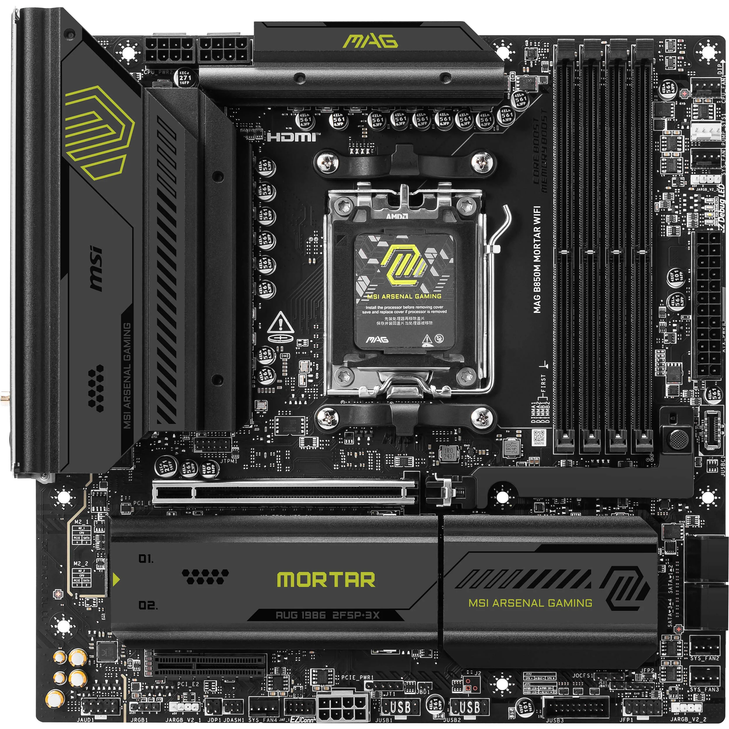 MSI MAG B850M MORTAR WIFI AM5 mATX Motherboard - Image 6