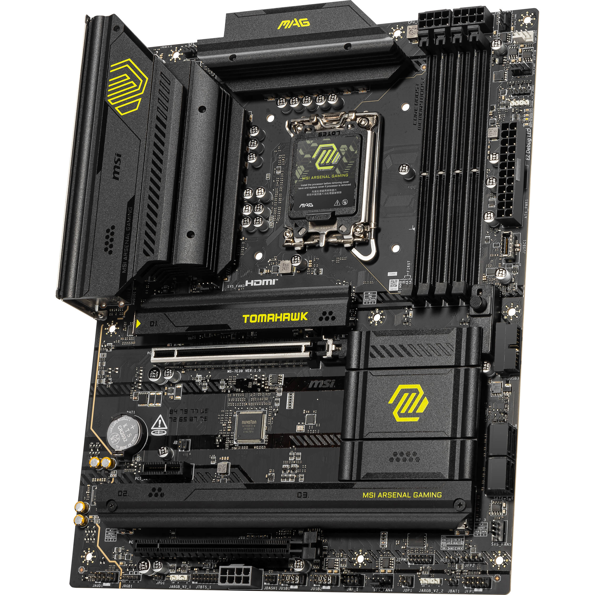 MSI MAG B860 TOMAHAWK WIFI LGA 1851 ATX Motherboard - Image 3