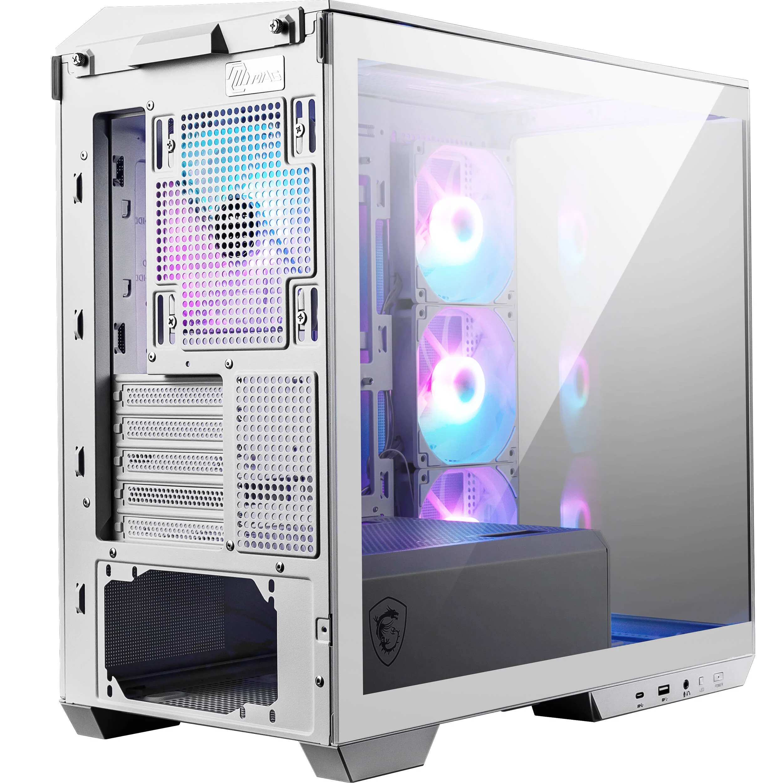 MSI MAG PANO M100R PZ Mid-Tower Computer Case (White) - Image 6