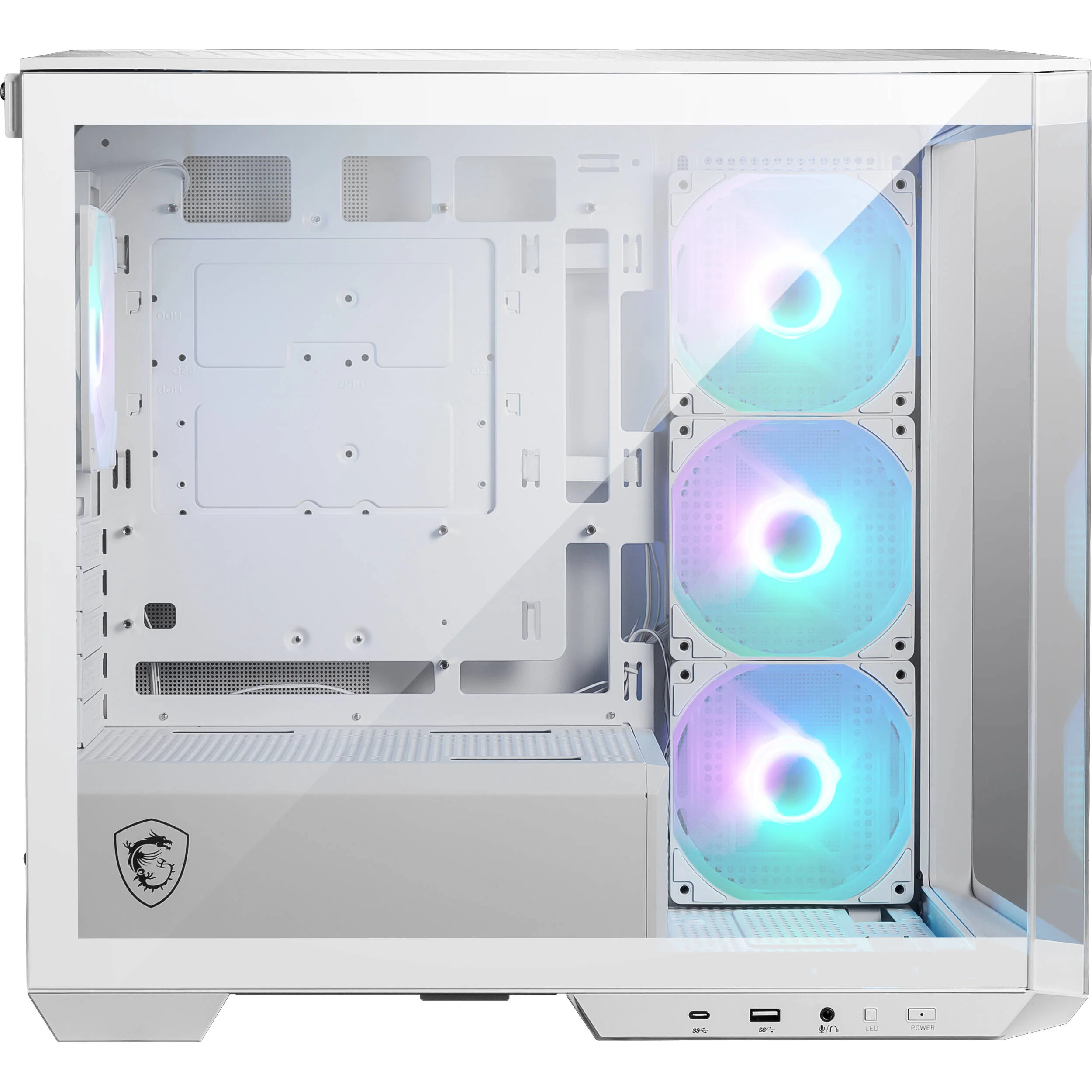 MSI MAG PANO M100R PZ Mid-Tower Computer Case (White) - Image 7