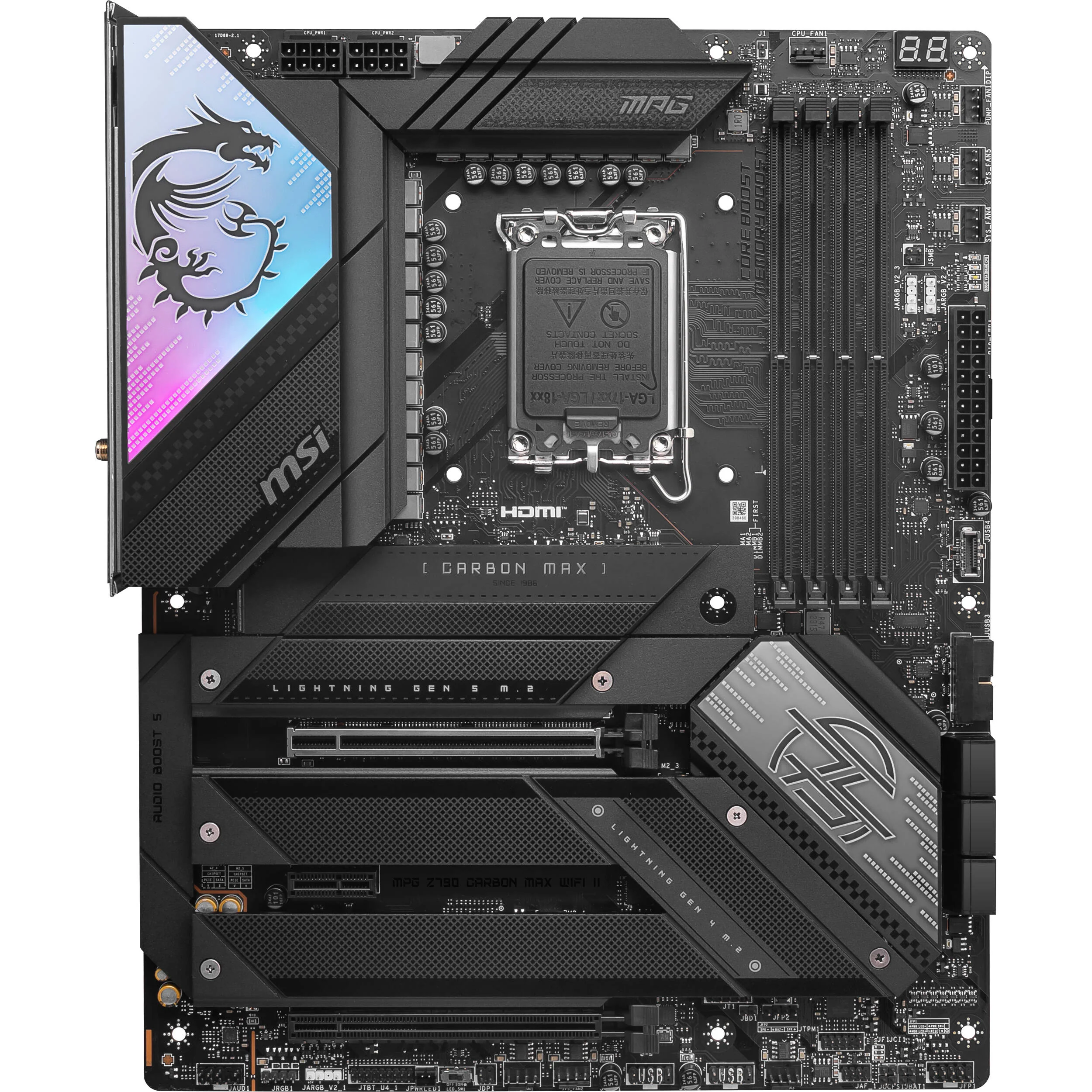 MSI MPG Z790 CARBON MAX WIFI LGA 1700 ATX Motherboard - Image 2