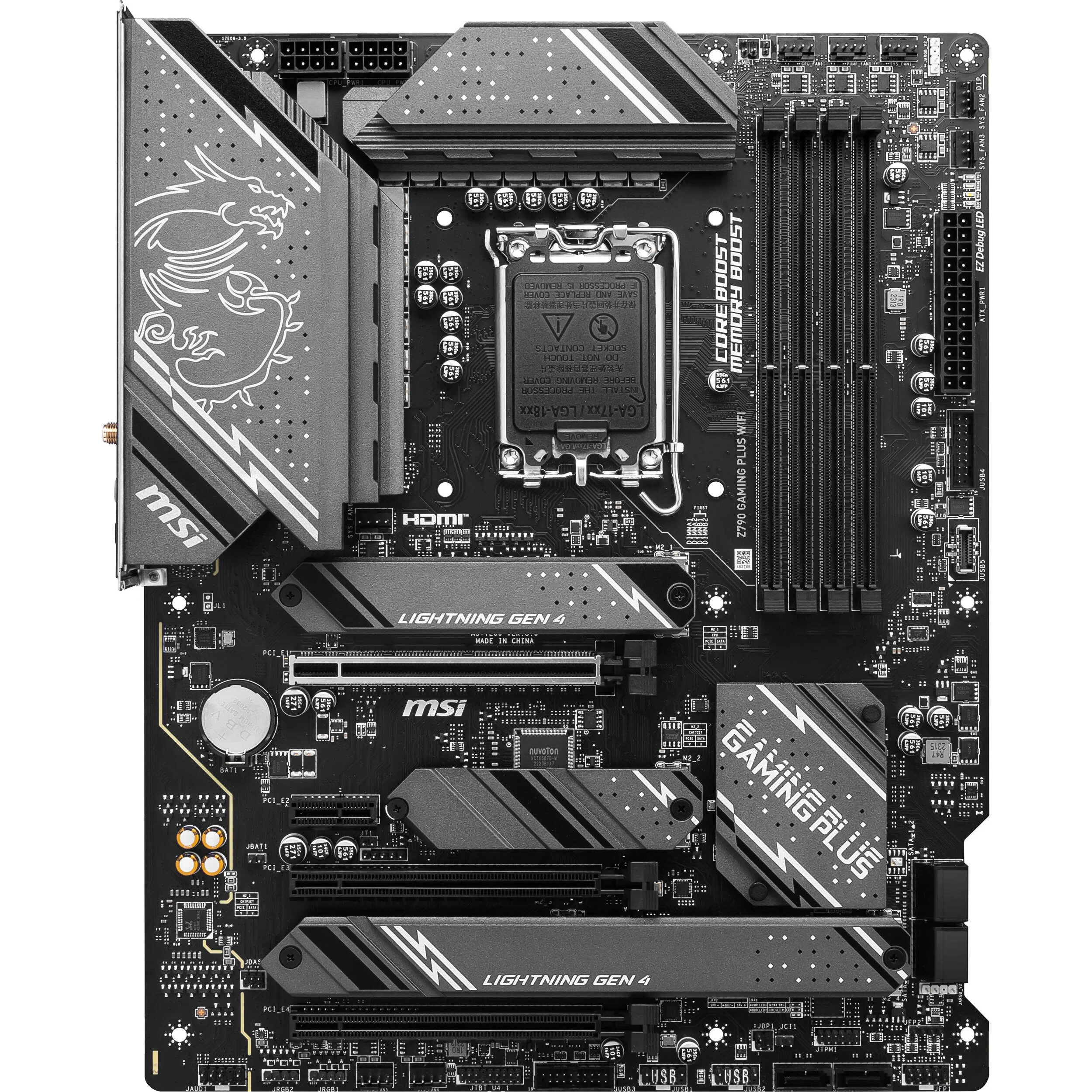 MSI Z790 GAMING PLUS WIFI ATX LGA 1700 Motherboard - Image 2