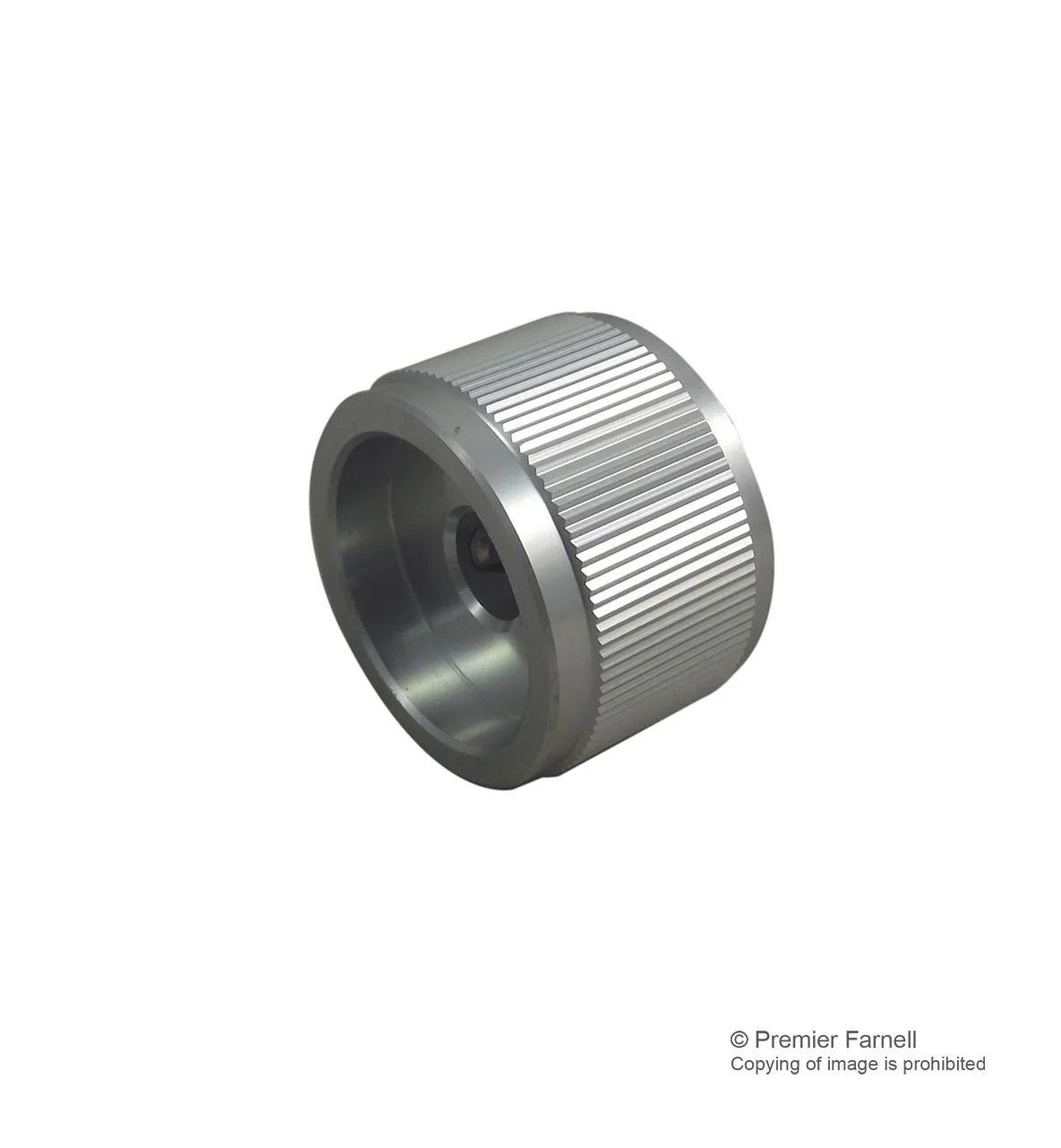 Multicomp 061-6006 061-6006 Knob Round Shaft 6.35 mm Aluminium With Top Indicator Line 23.8 - Image 2