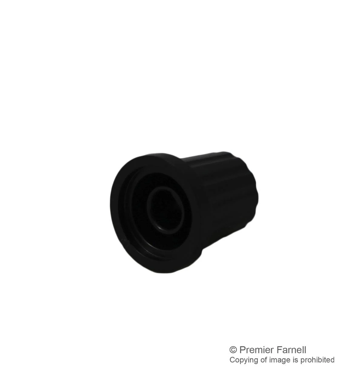 Multicomp CP-AA19A-D(6.4)/B6 CP-AA19A-D(6.4)/B6 Knob D Shaft 6.4 mm Plastic Round With Top Indicator Line 19 - Image 2