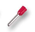 MULTICOMP E1012-L-RED Wire Ferrule, E Series, 18 AWG, 12 mm, 18.5 mm, Red, 1 mm²