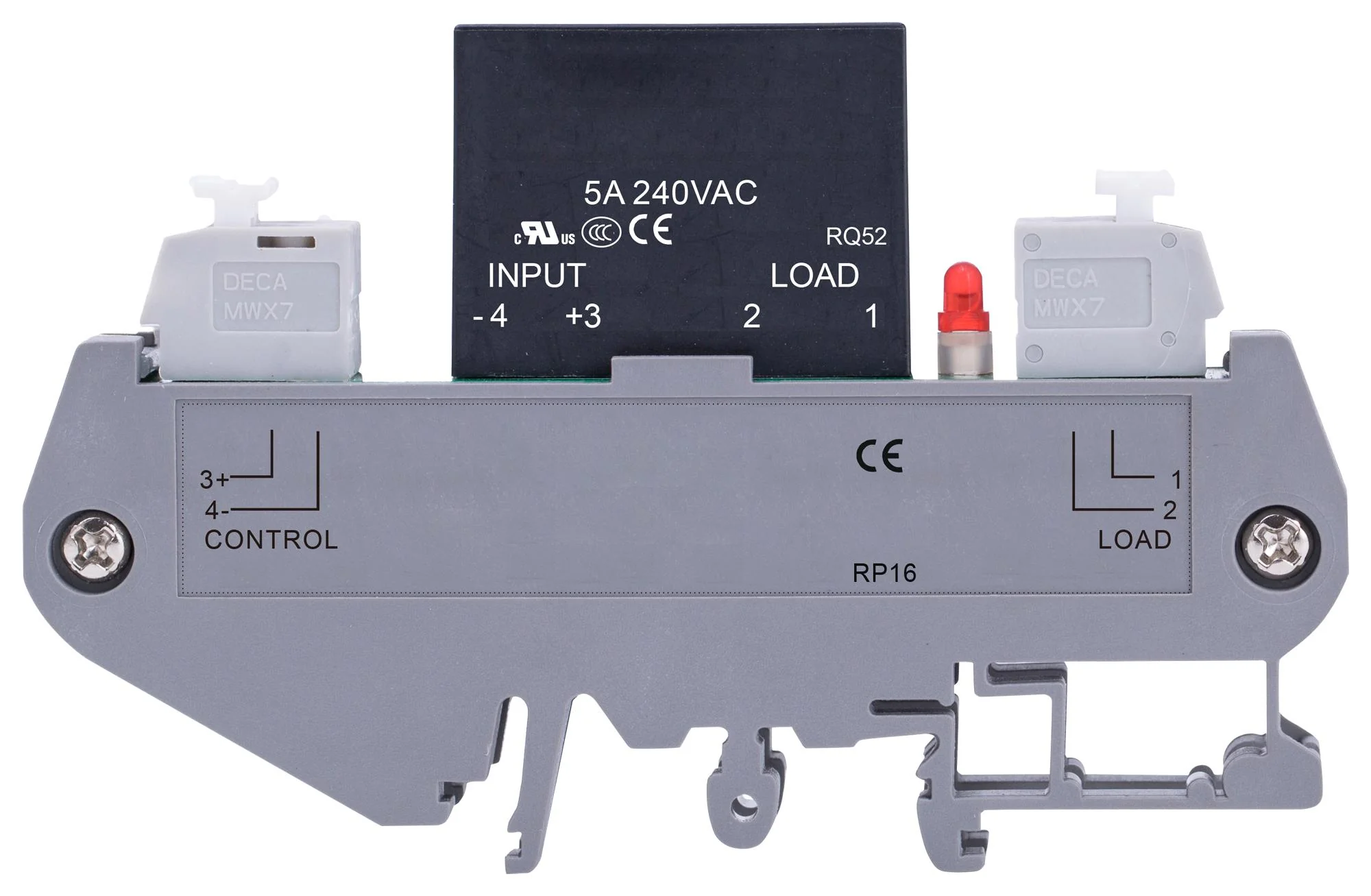Multicomp MCDRA-1/KSD240D5-H(037) Solid State Relay 5 A 280 VAC DIN Rail Screw Zero Crossing