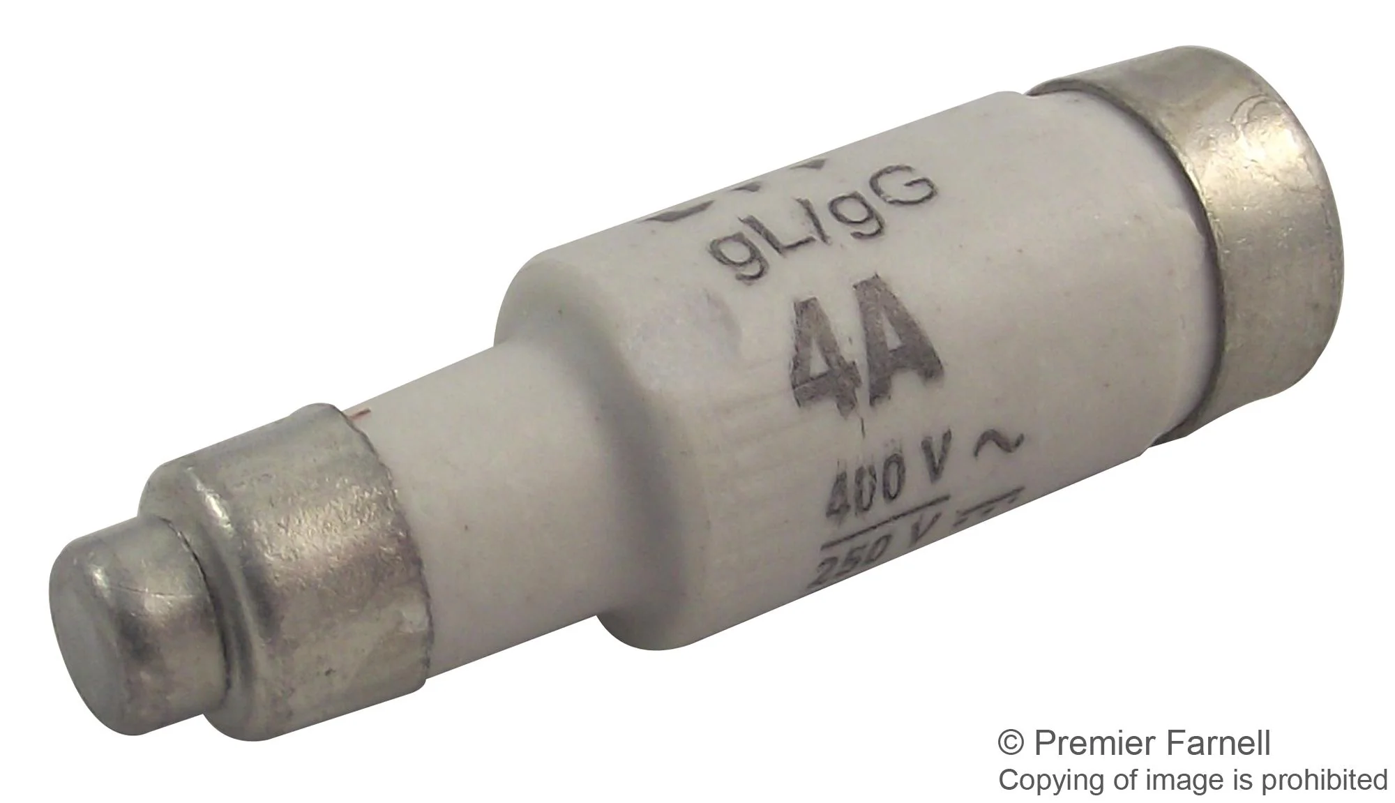Multicomp PRO 2211002 Fuse Industrial / Power D0 4 A 400 VAC 250 VDC 11mm x 36mm 0.43" 1.42" - Image 2