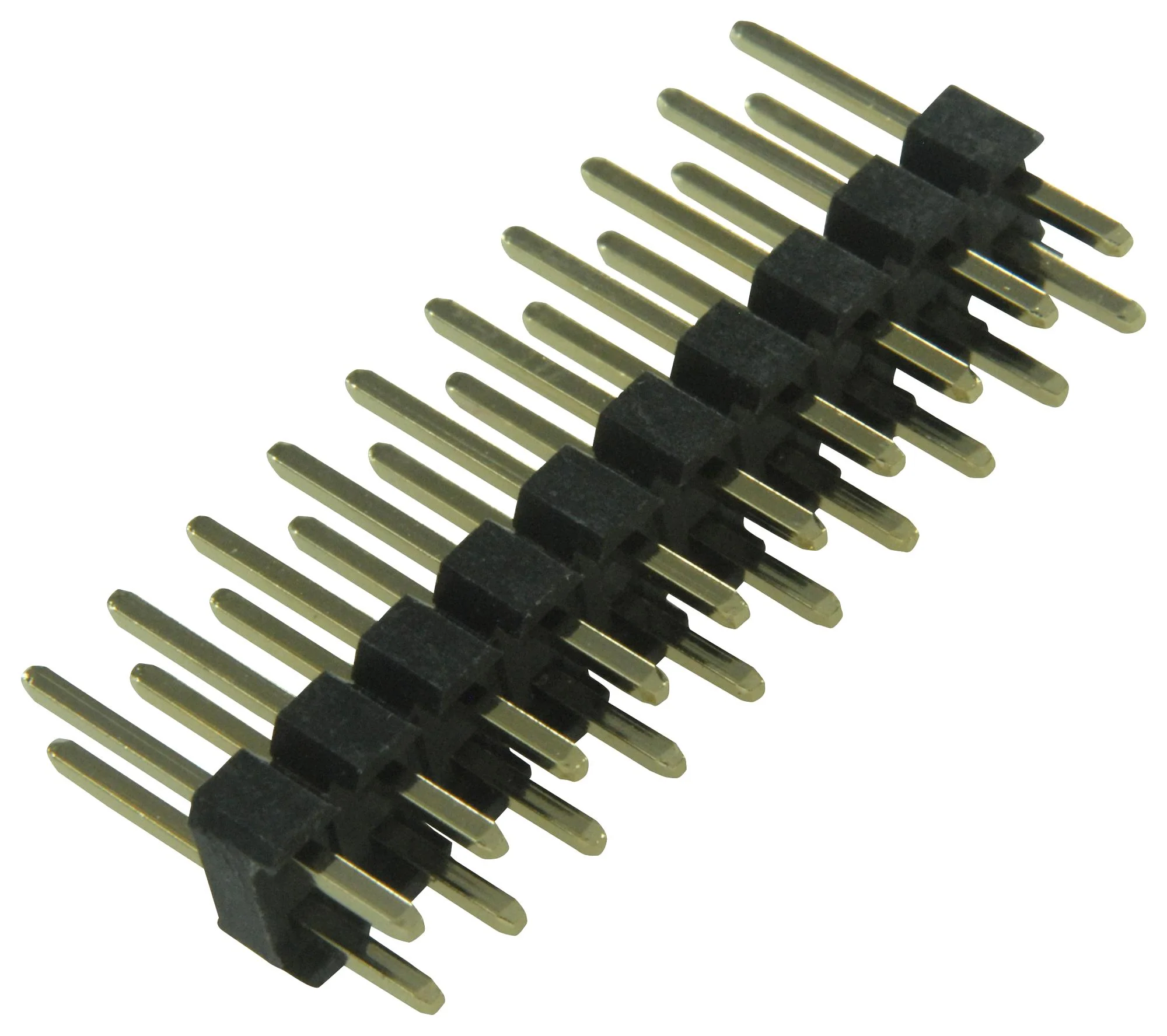 Multicomp PRO 2213S-40G 2213S-40G Pin Header Board-to-Board 2.54 mm 2 Rows 40 Contacts Through Hole - Image 2