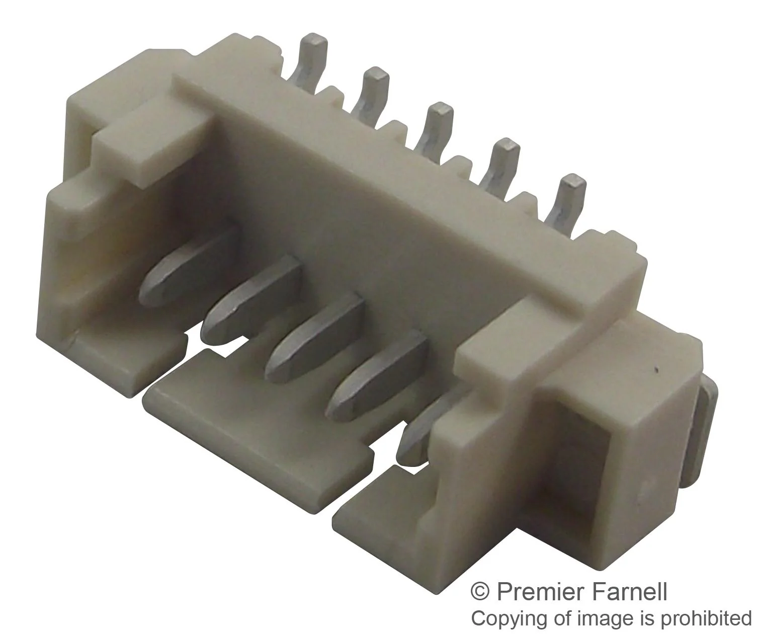Multicomp PRO MC34415 MC34415 Pin Header Vertical Wire-to-Board 1.25 mm 1 Rows 5 Contacts Surface Mount Straight MC34 - Image 2