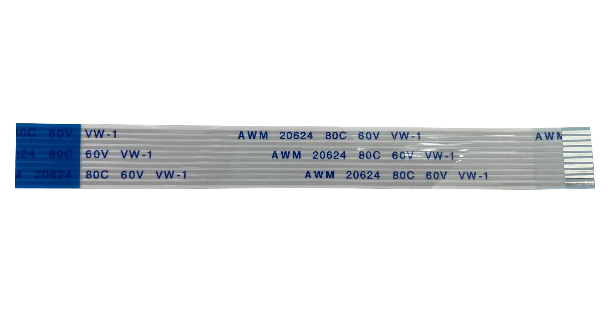 Multicomp PRO MP-FFCA10081003B MP-FFCA10081003B FFC / FPC Cable 8 Core 1 mm Opposite Sided Contacts 3.9 " 100 White - Image 2