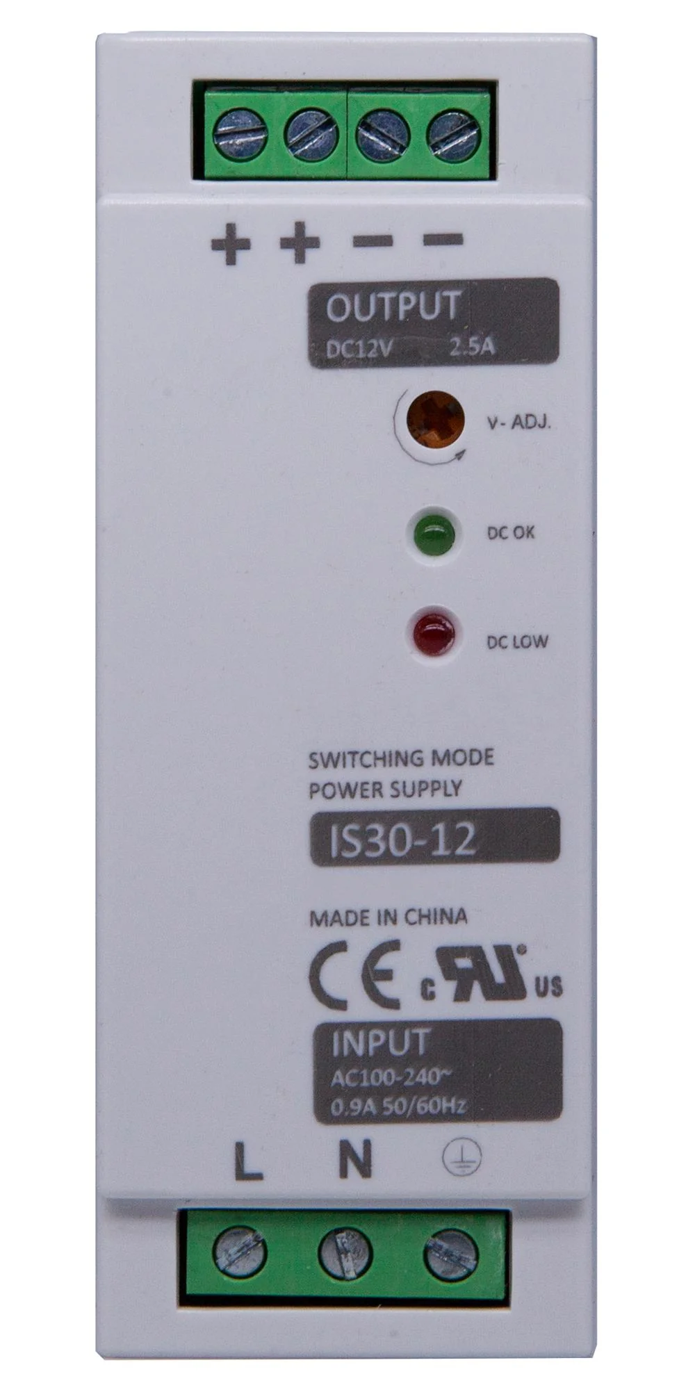Multicomp PRO MP003276 MP003276 AC/DC DIN Rail Power Supply (PSU) ITE 1 Output 30 W 12 V 2.5 A - Image 2