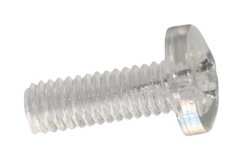 MULTICOMP PRO MP012984 Screw, Pan Head Phillips, M4, PC (Polycarbonate), 8 mm Length