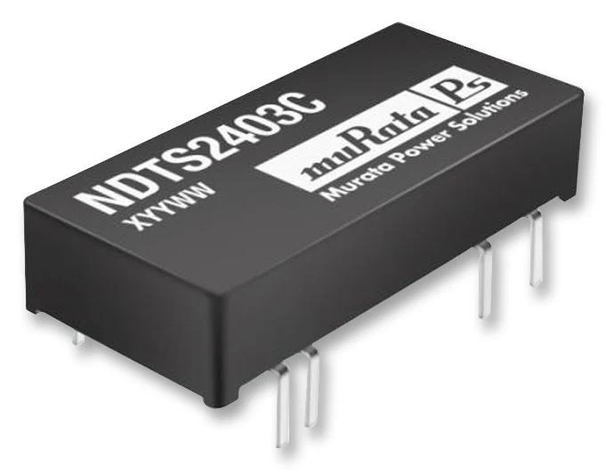 Murata Power Solutions NDTD2412C Isolated Board Mount DC/DC Converter Low Profile ITE 2 Output 3 W 12 V 125 mA -12