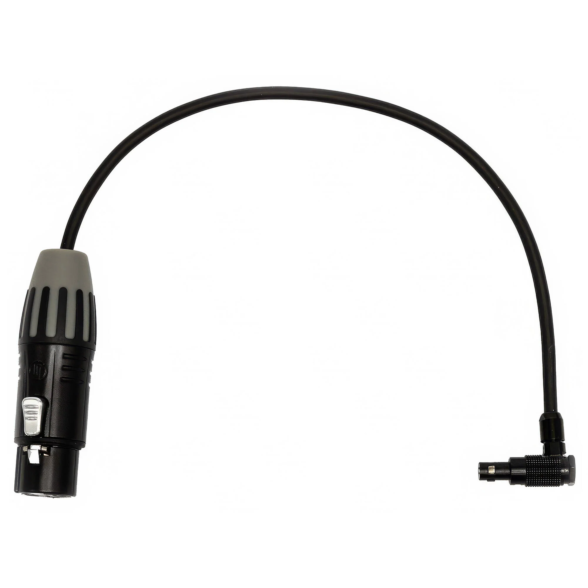MUTINY 5-Pin Audio Cable for KOMODO-X & V-RAPTOR XLR Adapter (Straight to Right-Angle, 11")