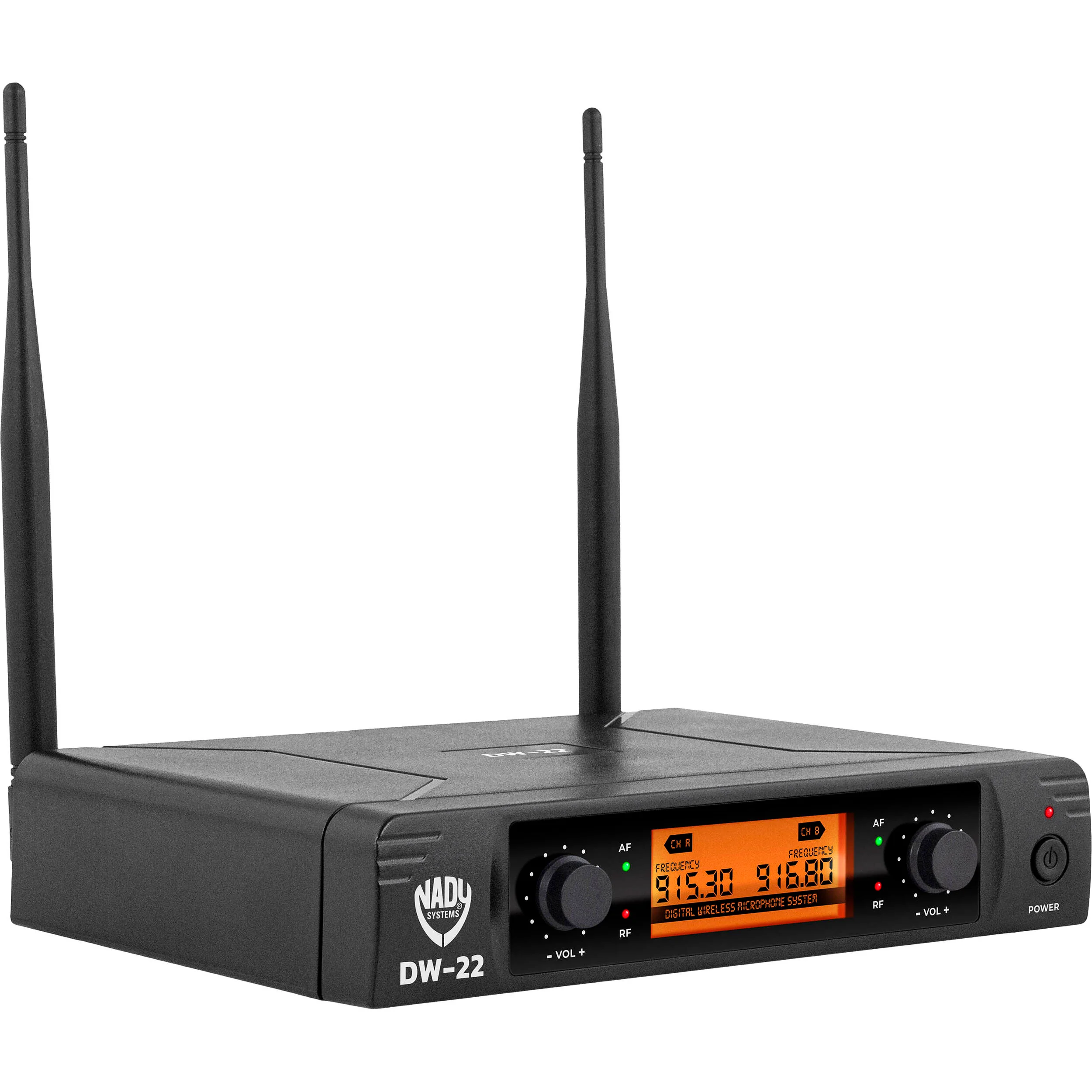 Nady DW-22 HTLTHM 2-Person Digital Wireless Microphone System with Lavalier, Headset, and Handheld Mics (902 to 951 MHz) - Image 2