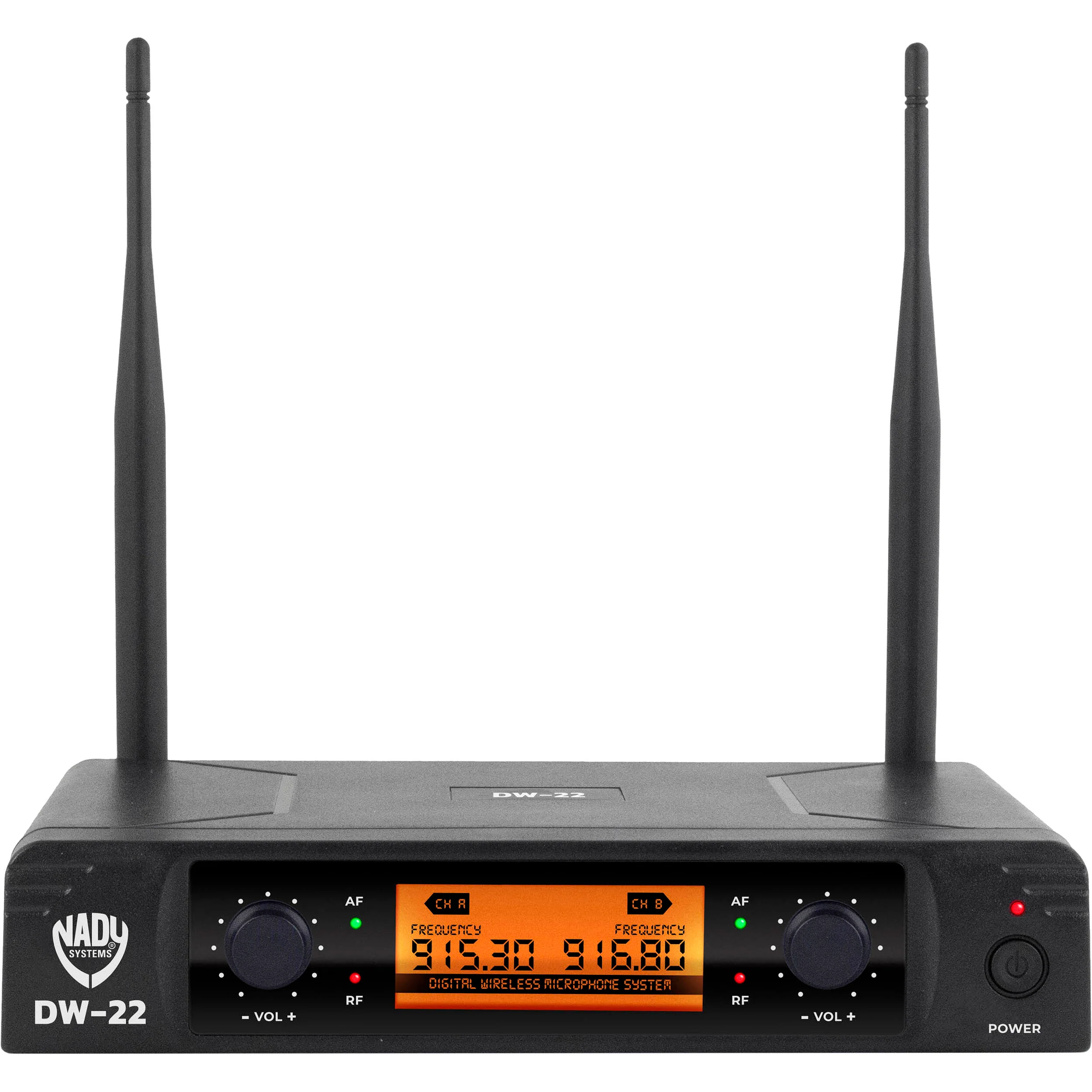 Nady DW-22 HTLTHM 2-Person Digital Wireless Microphone System with Lavalier, Headset, and Handheld Mics (902 to 951 MHz) - Image 3
