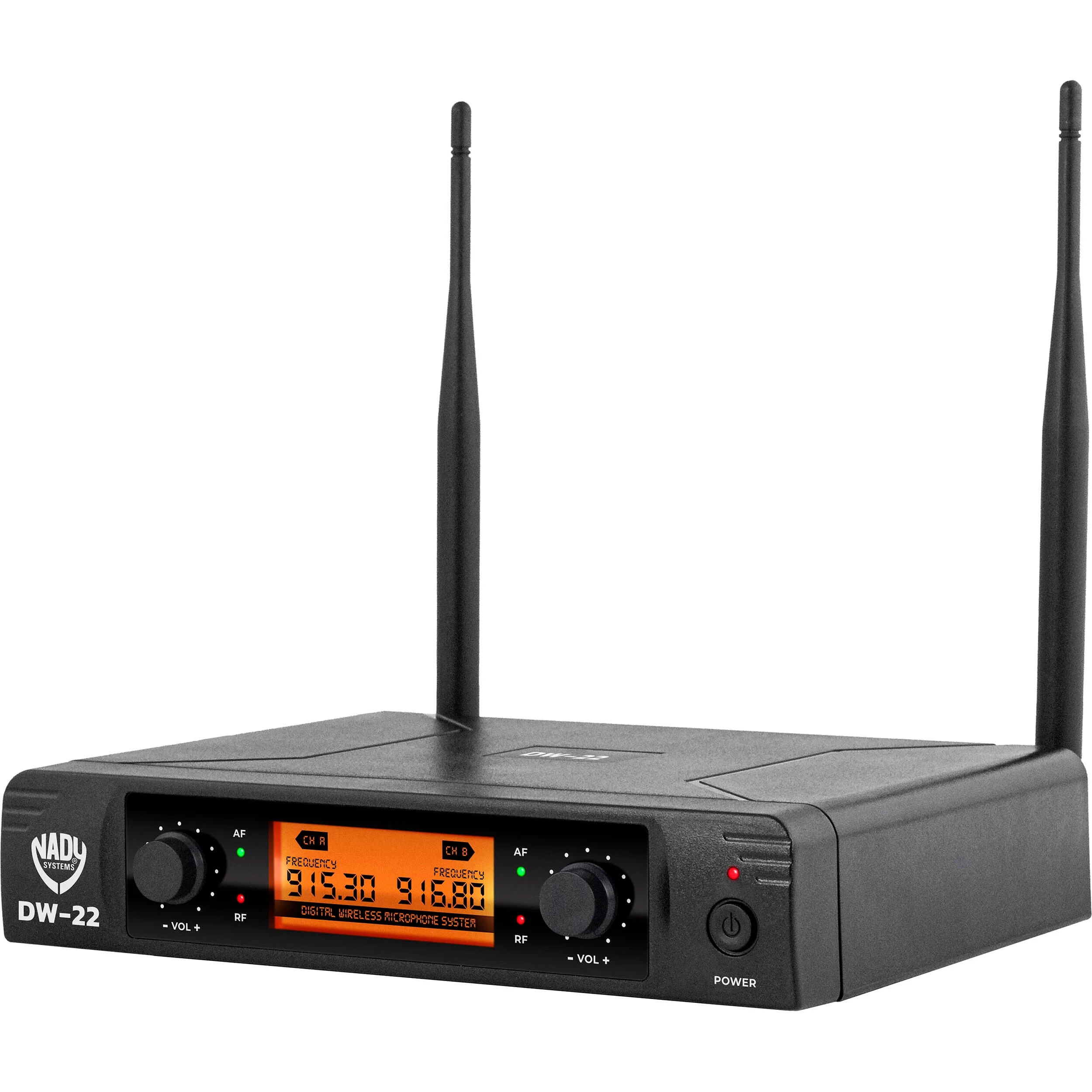 Nady DW-22 HTLTHM 2-Person Digital Wireless Microphone System with Lavalier, Headset, and Handheld Mics (902 to 951 MHz) - Image 4