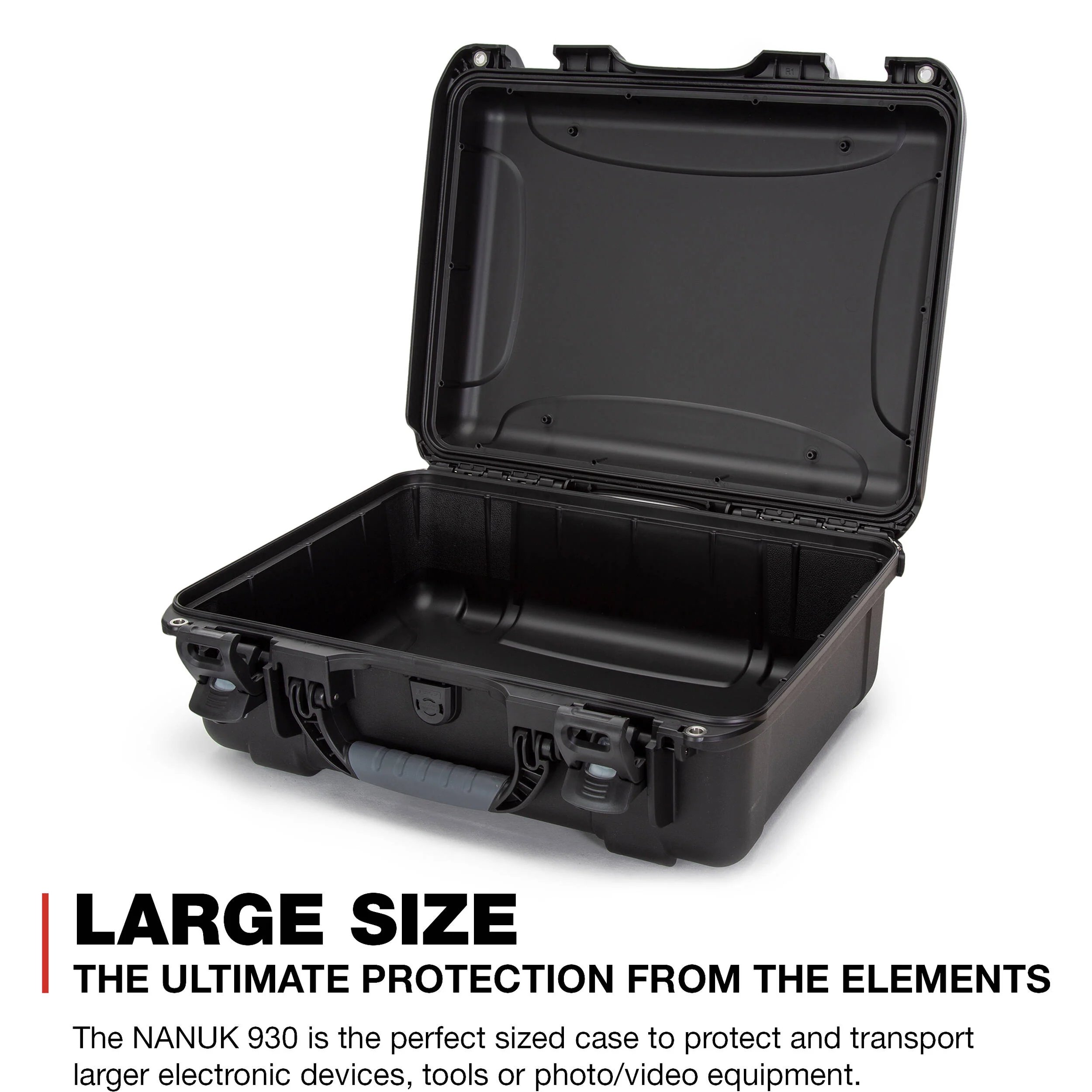 Nanuk 930 Large Series Case without Foam (Black) - Image 3
