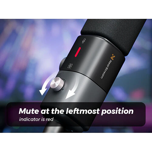 NearStream AM25X Noise-Canceling XLR/USB Condenser Microphone with Desktop Stand - Image 6