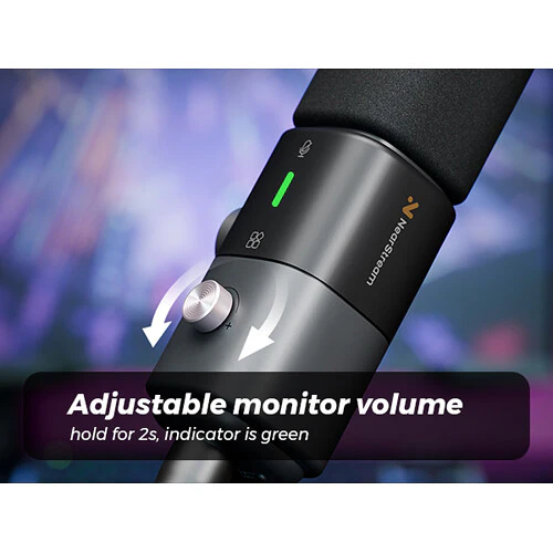 NearStream AM25X Noise-Canceling XLR/USB Condenser Microphone with Desktop Stand - Image 7