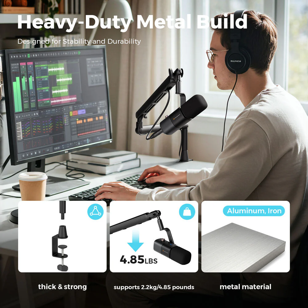 NearStream ST20 Microphone Boom Arm Desktop Stand - Image 7