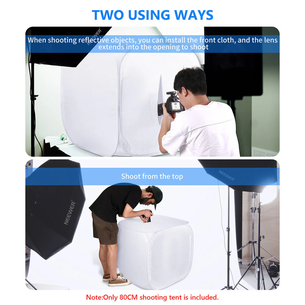 Neewer 24 x 24" Cube Diffusion Soft Box Kit - Image 4
