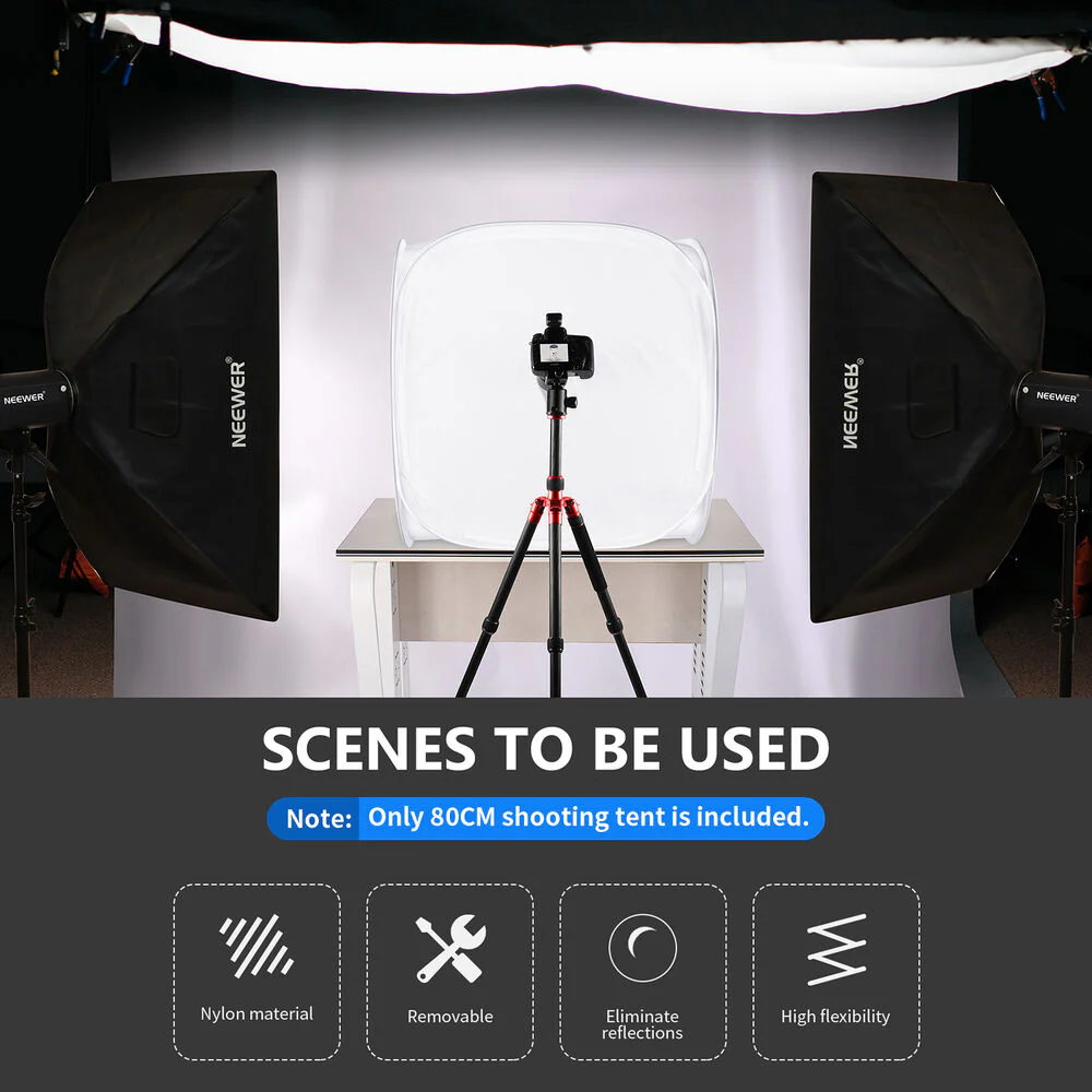 Neewer 24 x 24" Cube Diffusion Soft Box Kit - Image 6