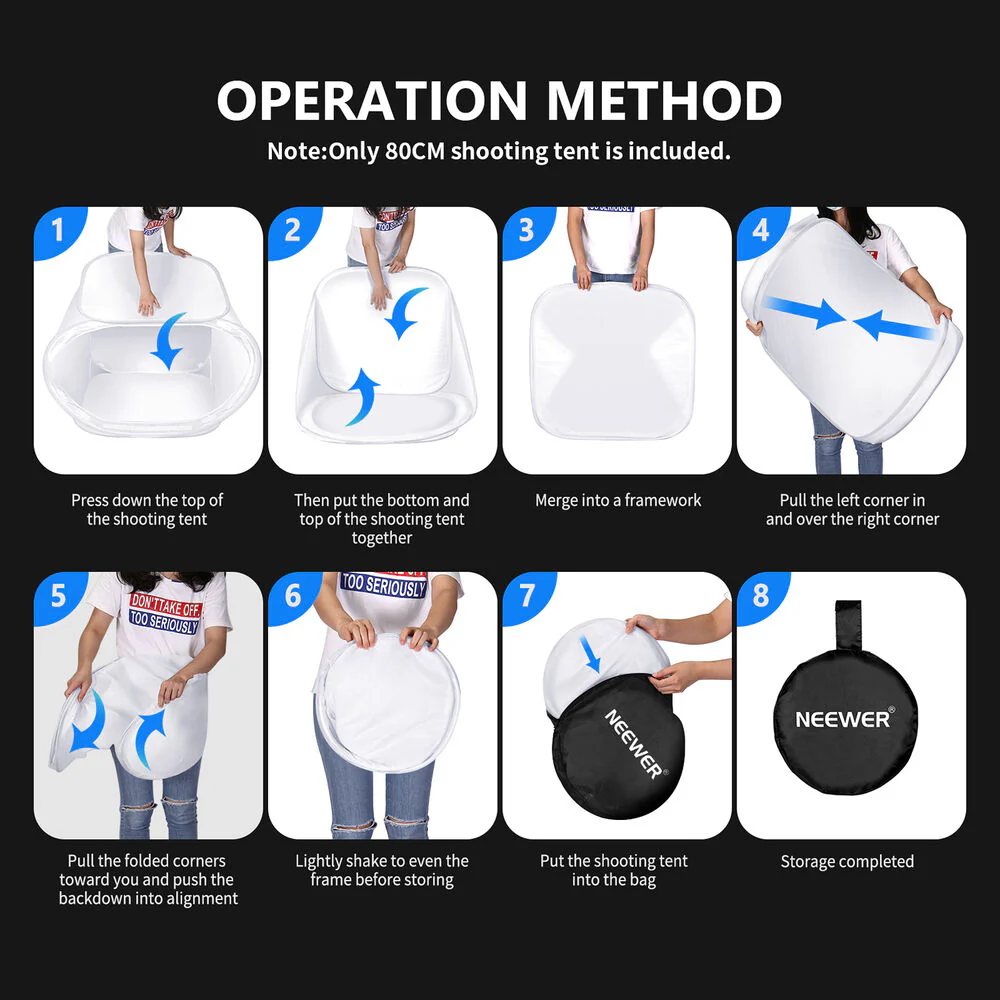Neewer 24 x 24" Cube Diffusion Soft Box Kit - Image 7