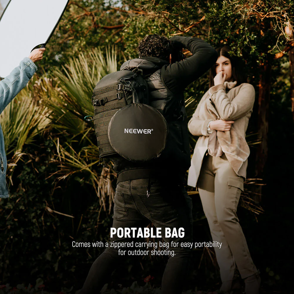 Neewer 5-in-1 Collapsible Reflector with Studio Clamp Kit (32") - Image 5
