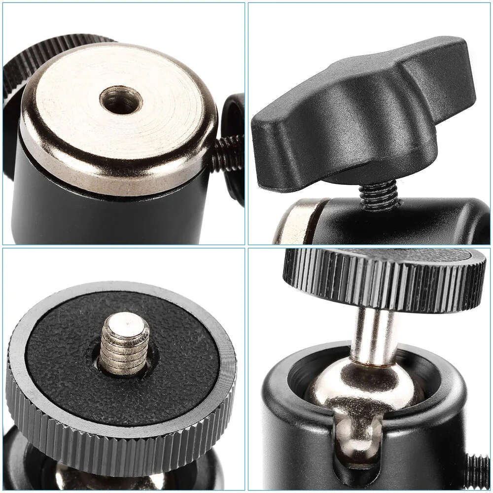 Neewer Aluminum Alloy 360° Rotating Swivel Mini Ball Head - Image 4