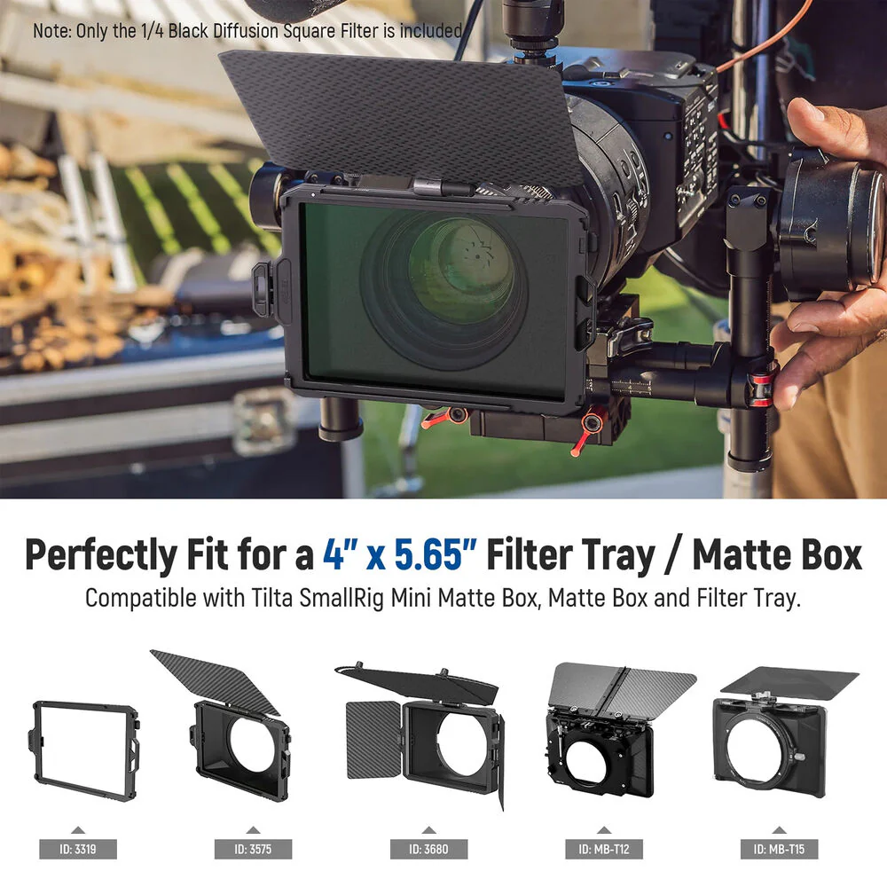 Neewer Black Diffusion Mist Dreamy Effect Filter (4 x 5.65", Grade 1/4) - Image 3