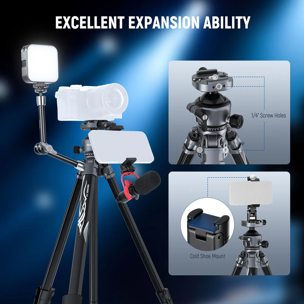 Neewer LT07 Aluminum Travel Tripod with Ball Head - Image 6