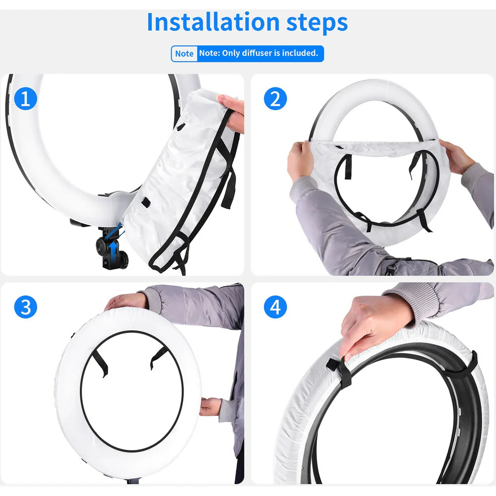 Neewer NS18 Collapsible Softbox Diffuser for Ring Lights (18") - Image 4