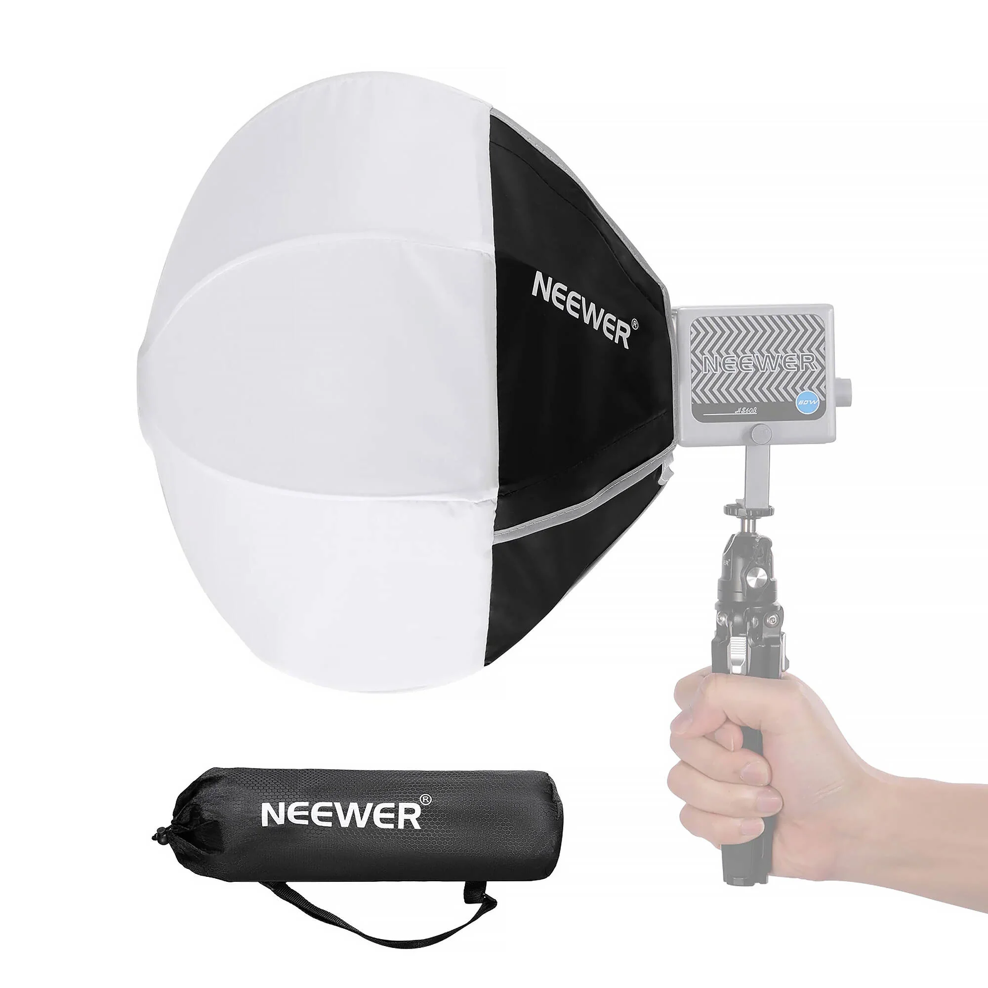 Neewer NS7L Lantern Softbox for HS60B Mini Bi-Color LED Monolight (12")