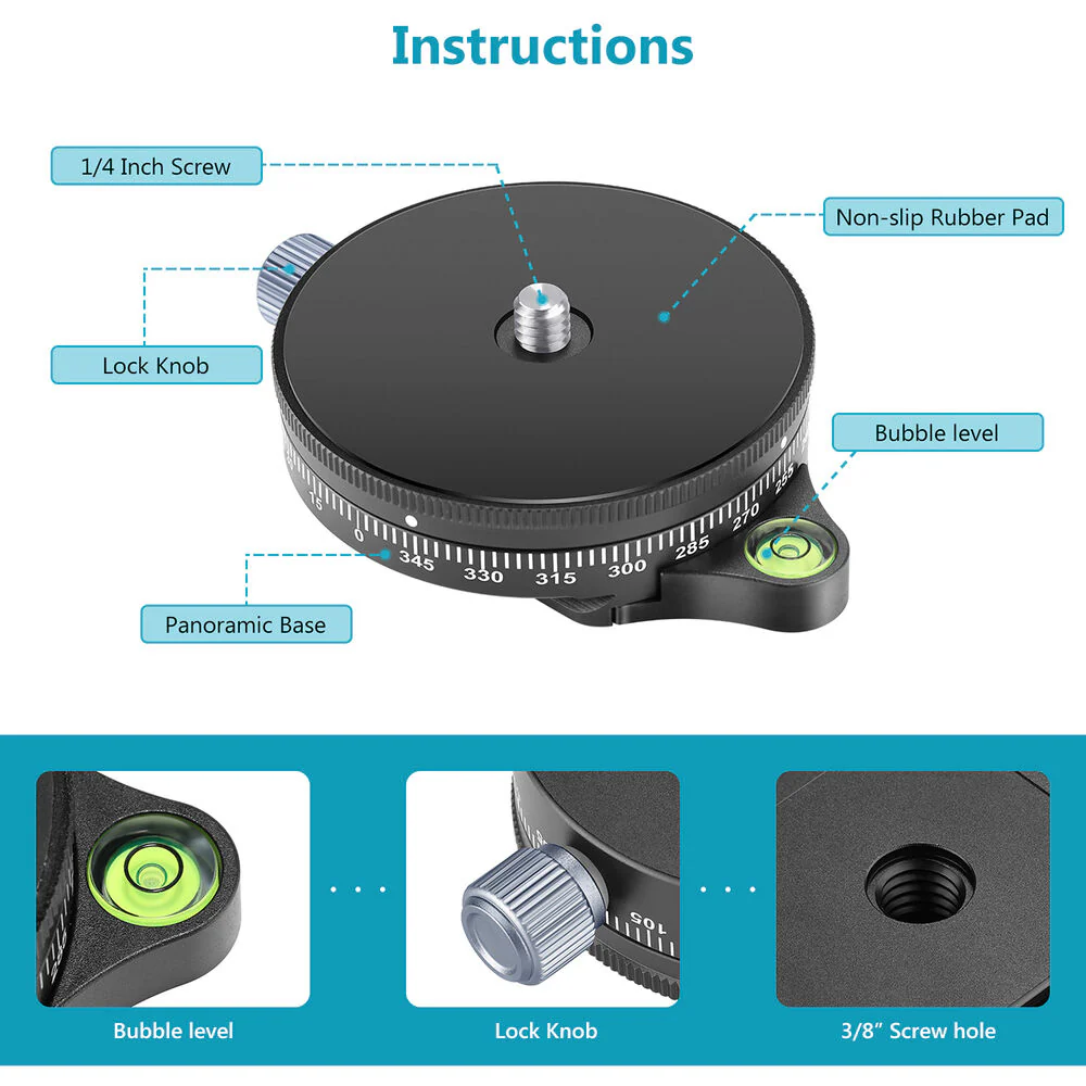 Neewer Panoramic Rotating Base - Image 2