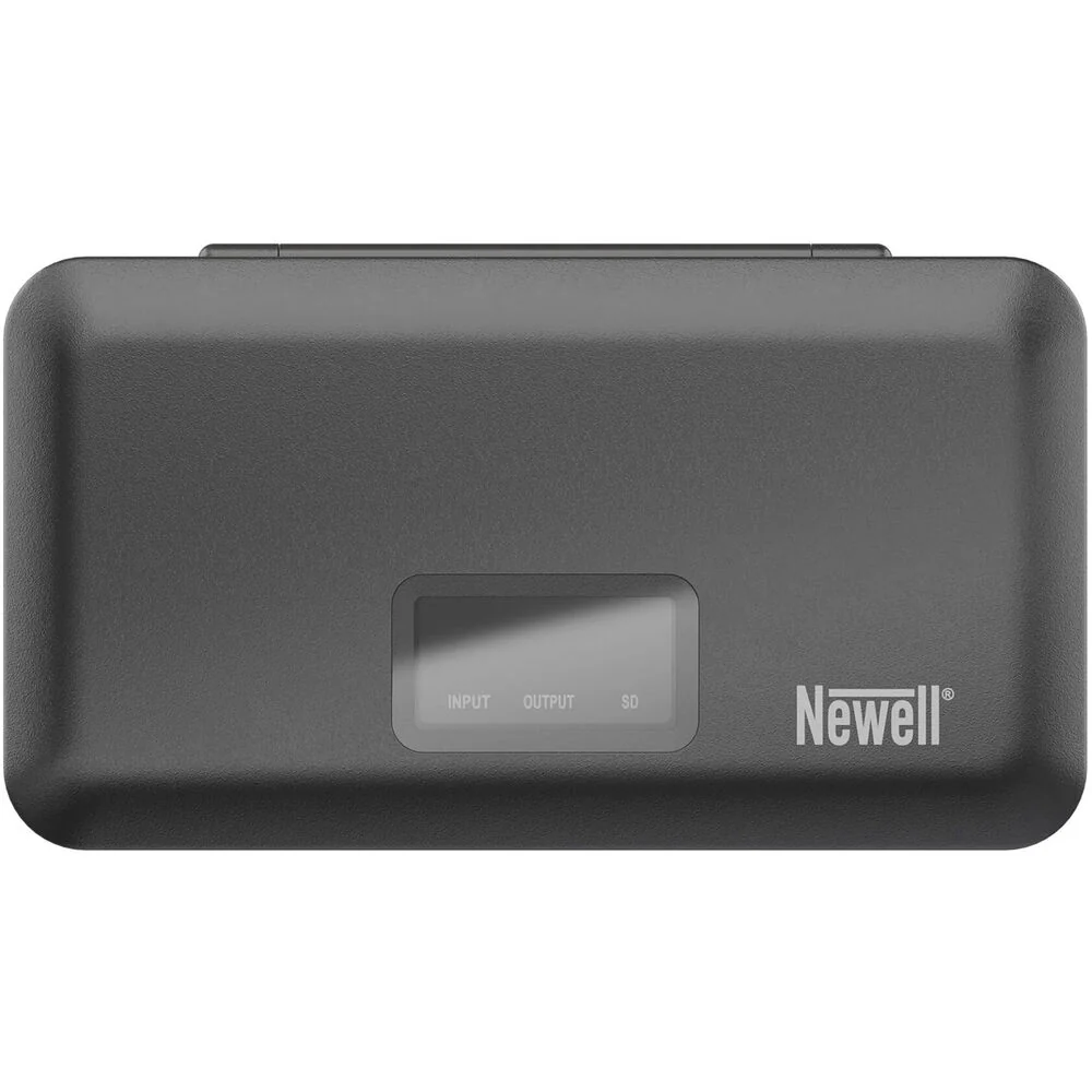 Newell LCD Dual-Channel Charger with SD Card Reader for Canon LP-E17 Battery - Image 3
