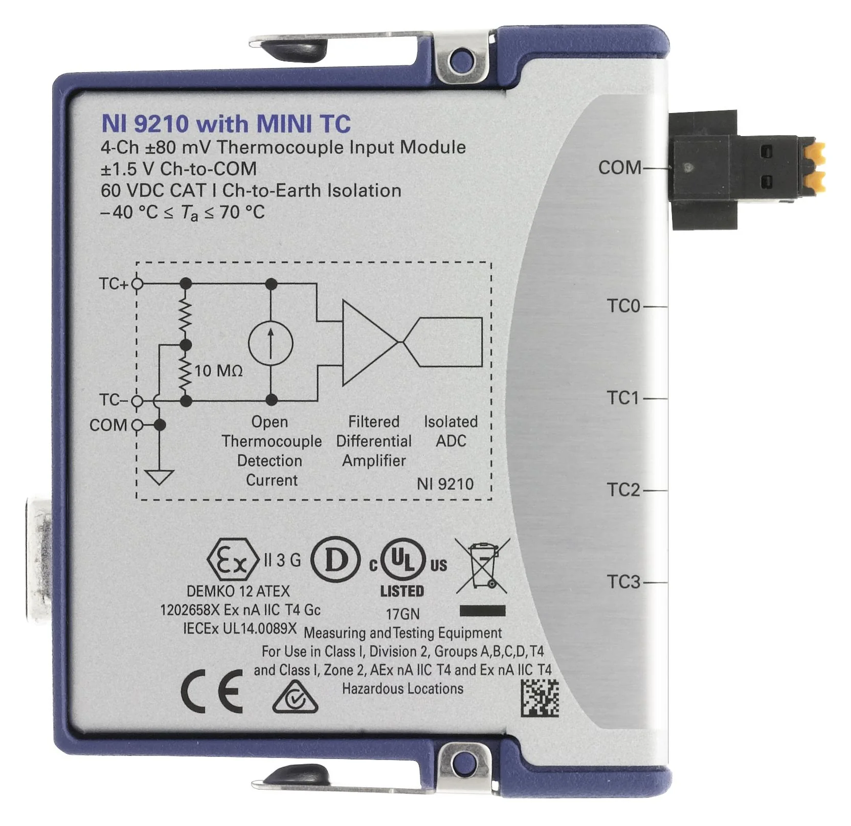 NI 865662-01 Temperature Measurement Bundle, cDAQ-T1100, 4 Channel, 14 SPS, 24 Bit - Image 5
