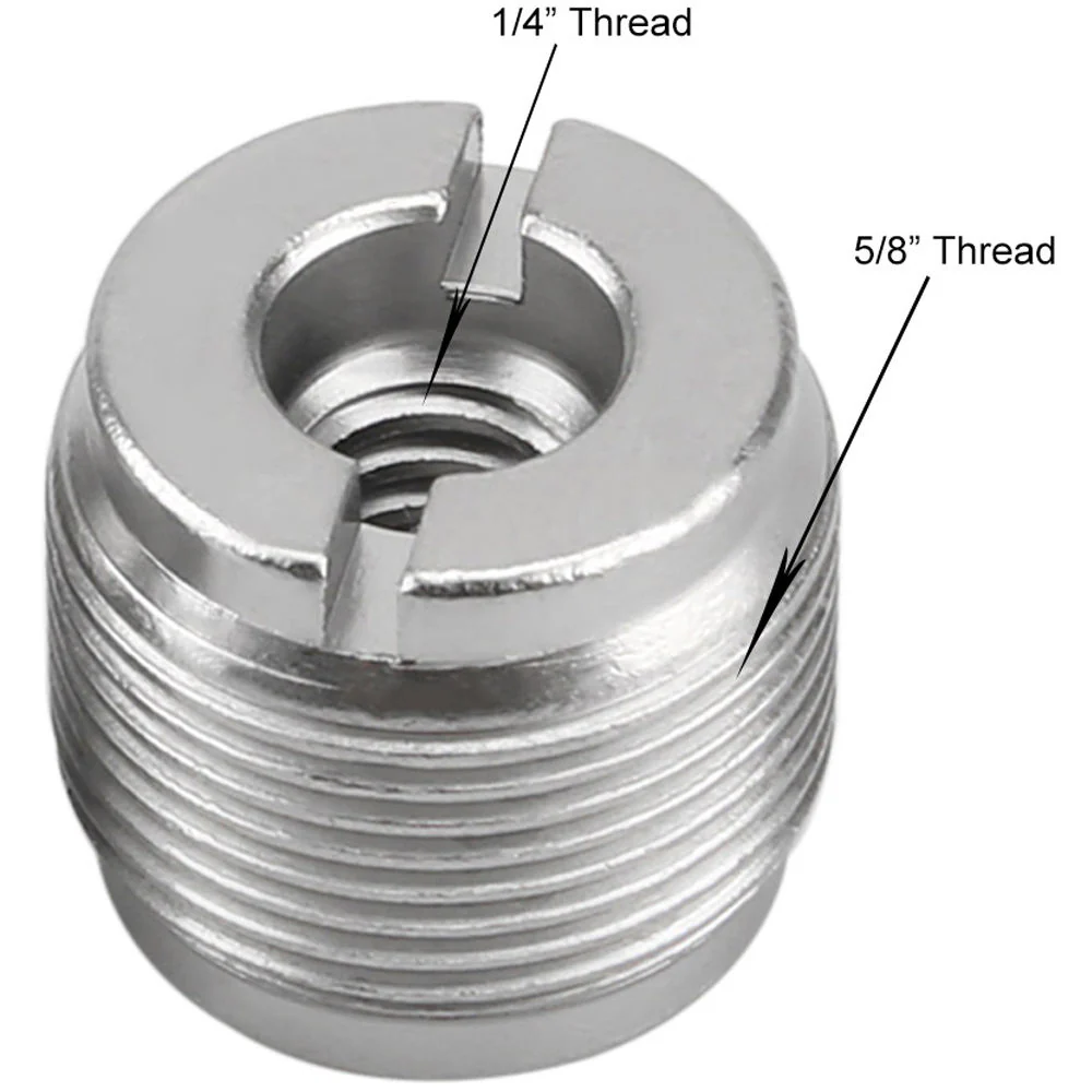 Niceyrig 5/8" Male to 1/4" Female Microphone Screw Thread Adapter (Pack of 2) - Image 2
