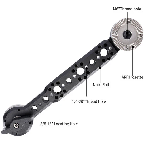 Niceyrig ARRI Rosette Extension Arm with NATO Rail - Image 5