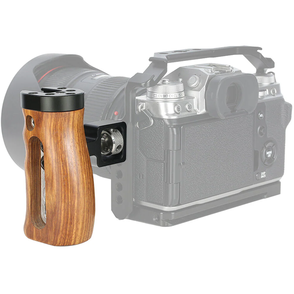 Niceyrig Wooden Side Handle with ARRI-Style Accessory Mount - Image 2