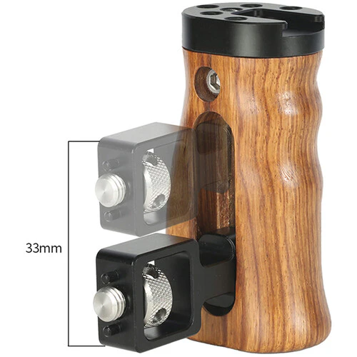 Niceyrig Wooden Side Handle with ARRI-Style Accessory Mount - Image 3