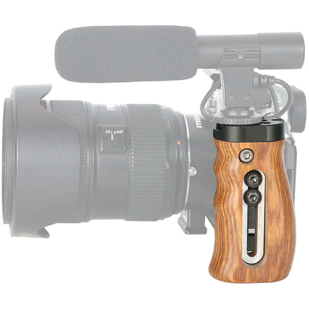 Niceyrig Wooden Side Handle with ARRI-Style Accessory Mount - Image 4